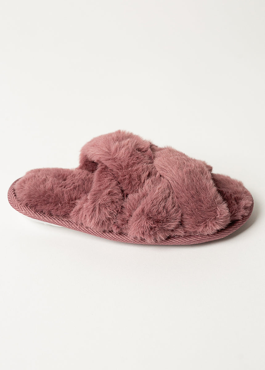 Taisha Slippers in Plum