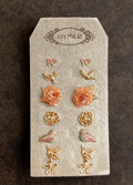 Take Flight Stud Set in Sand Gold